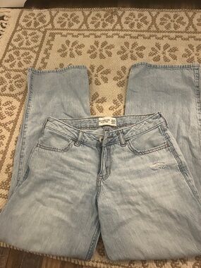 abercrombie kids low rise baggy jeans